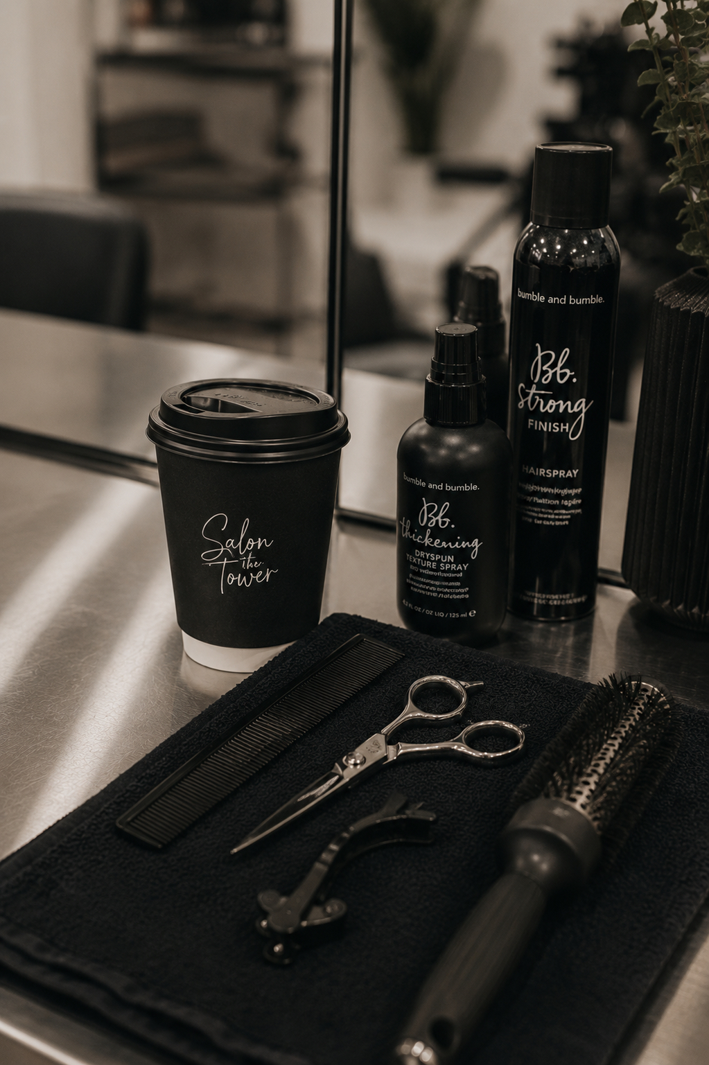 Salon tools and Bumble and bumble products